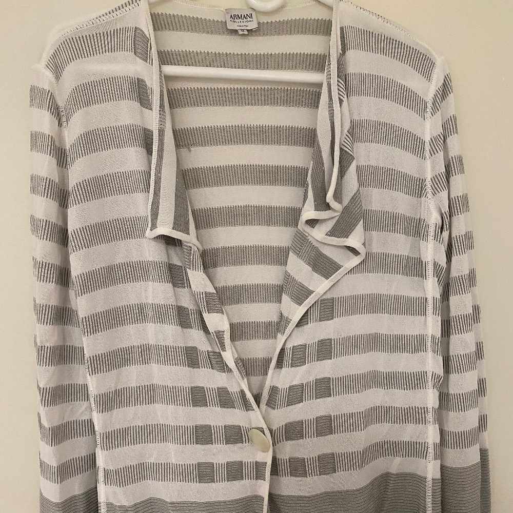 Giorgio Armani Jersey Sweater Jacket